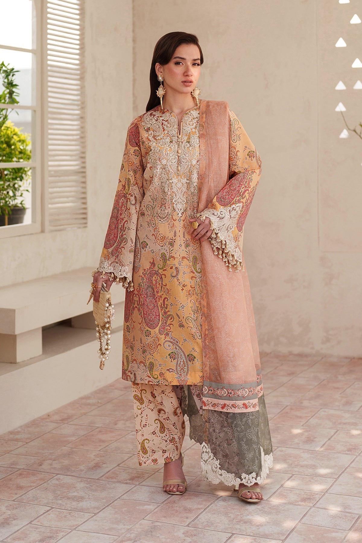 Organza Suit (3-Piece) by Baroque – SF-4403