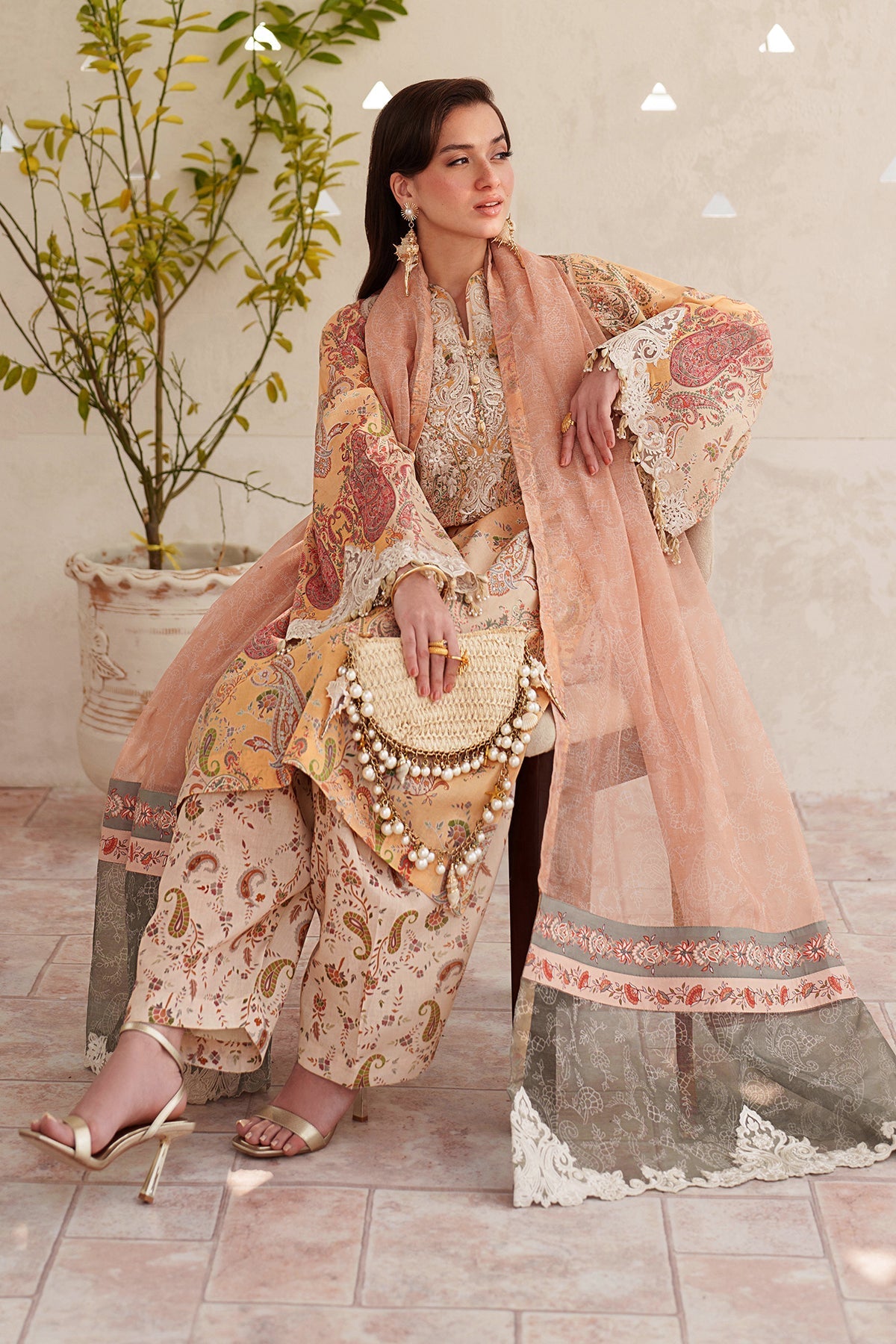 Organza Suit (3-Piece) by Baroque – SF-4403, Photo 9