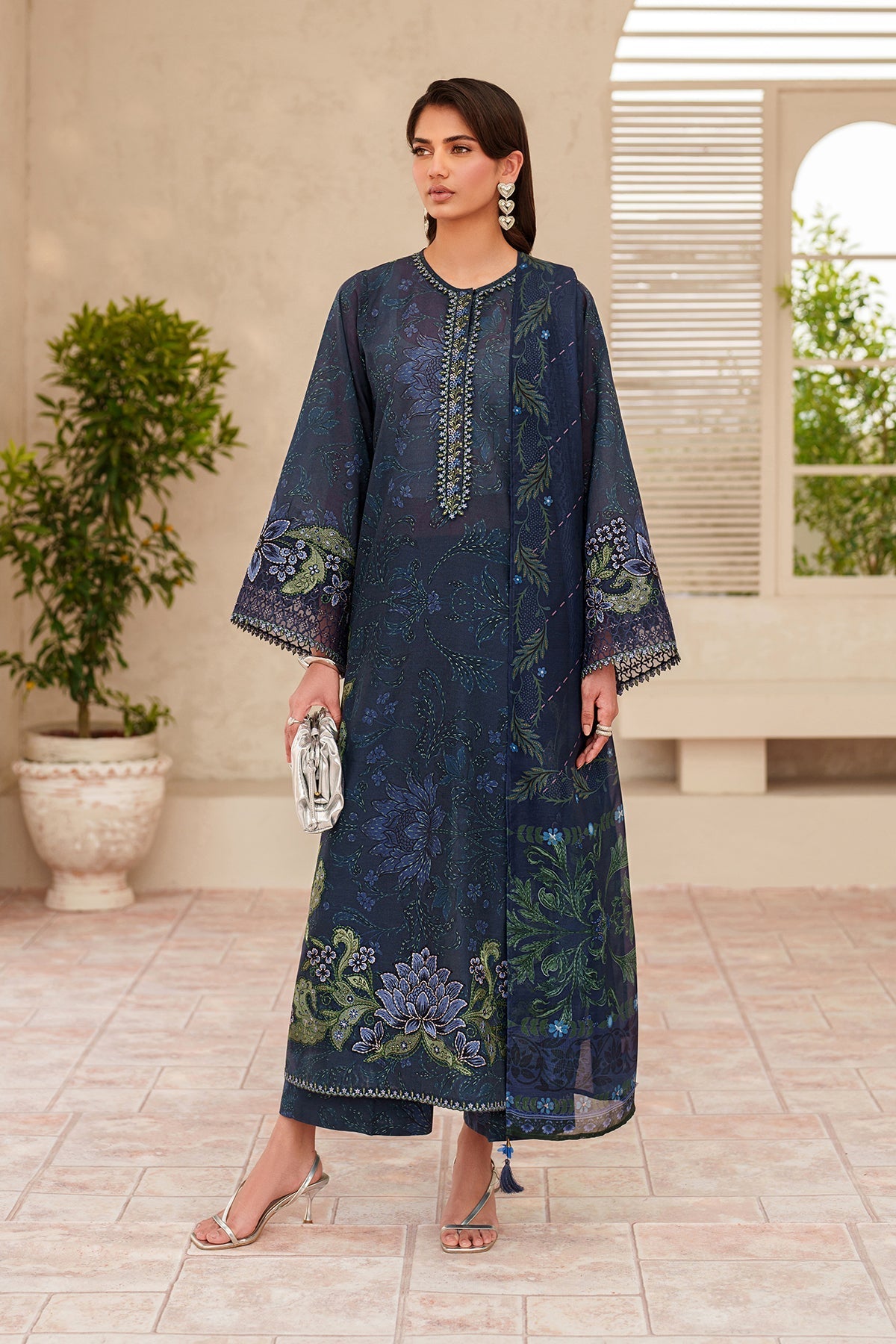 Organza Suit (3-Piece) by Baroque – SF-4404
