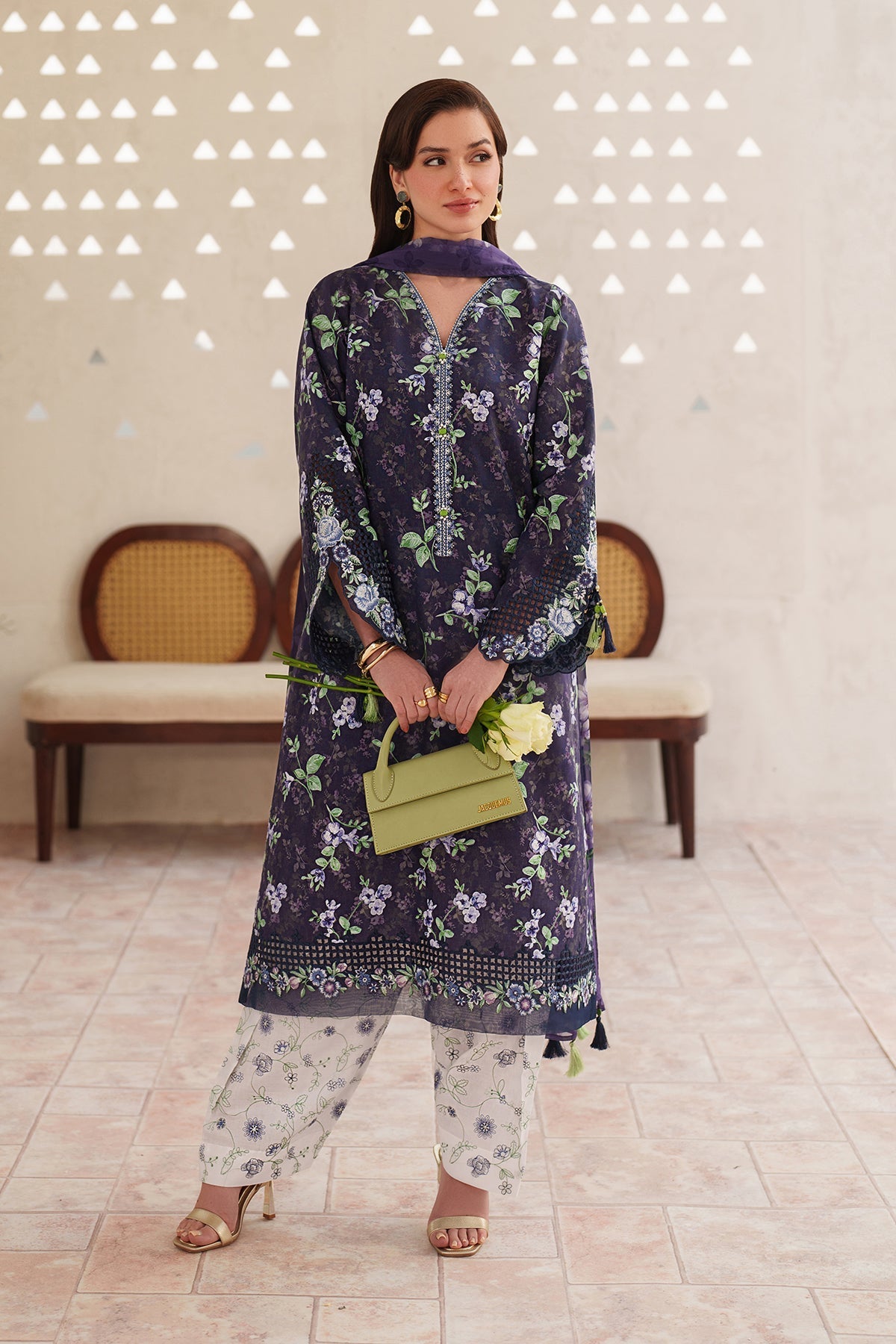 Organza Suit (3-Piece) by Baroque – SF-4405