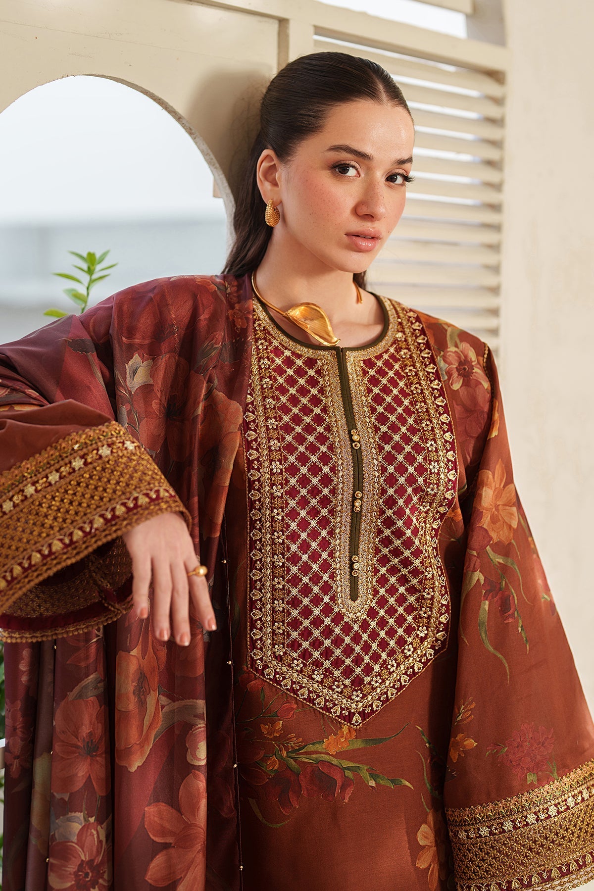 Organza Suit (3-Piece) by Baroque – SF-4409, Photo 3