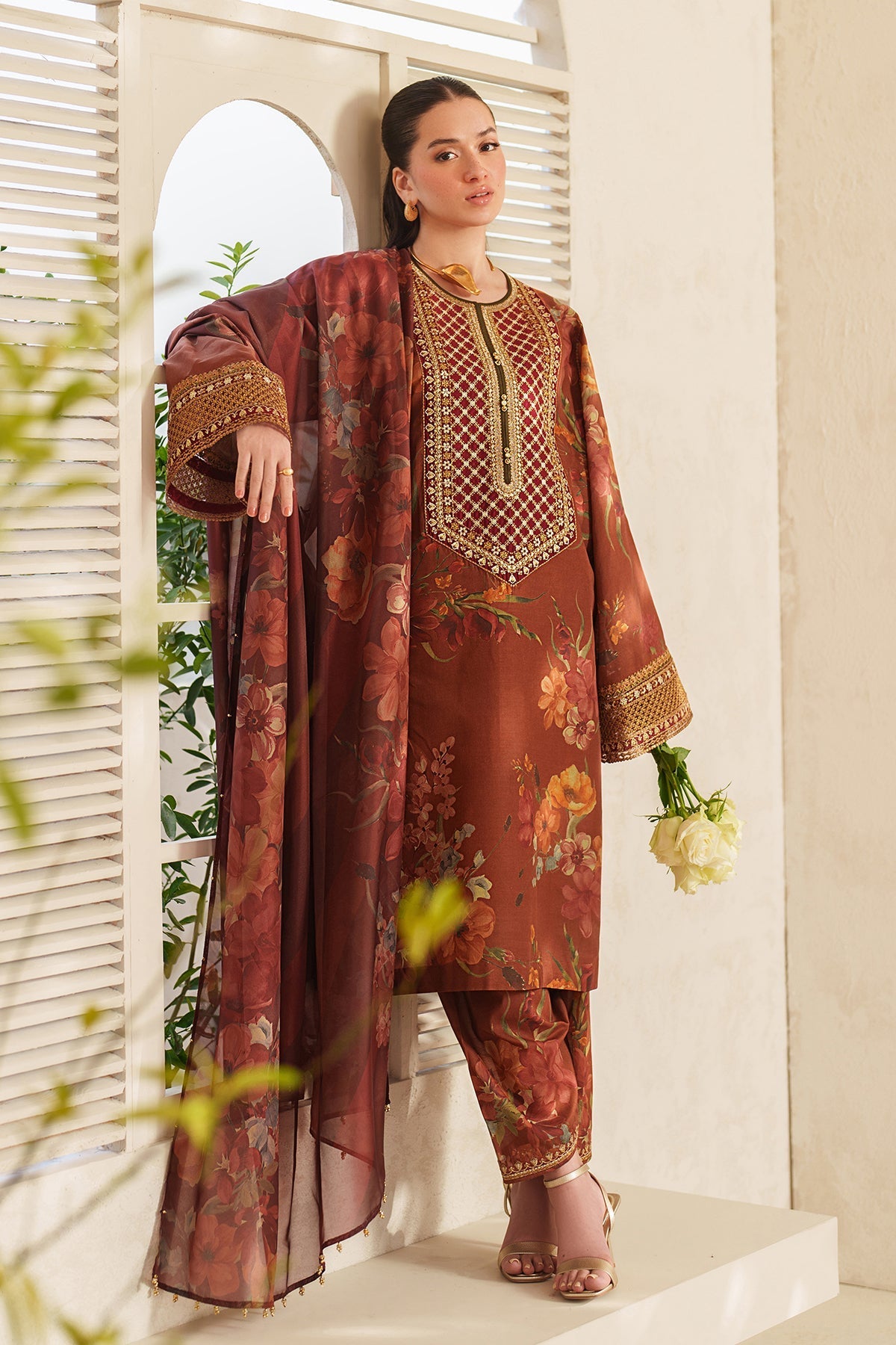 Organza Suit (3-Piece) by Baroque – SF-4409, Photo 5