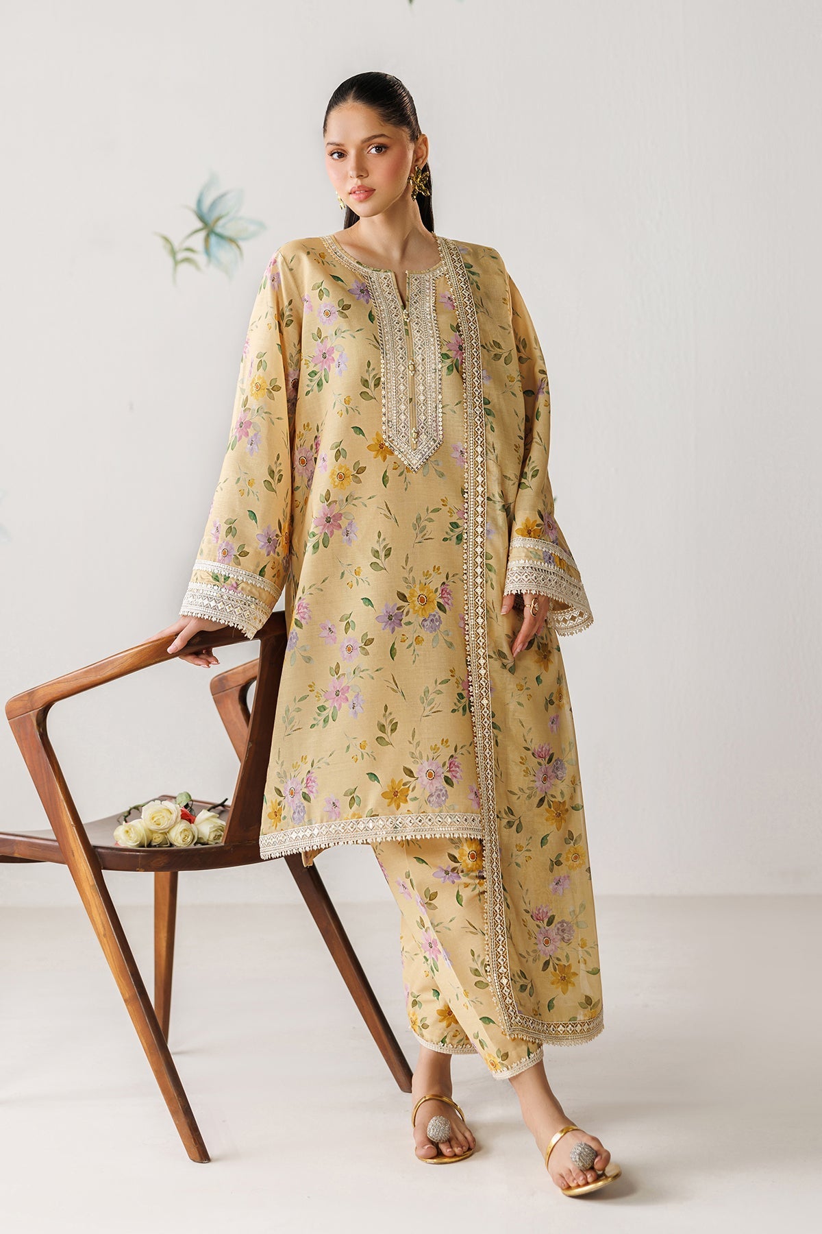 Organza Suit (3-Piece) by Baroque – SF-4416