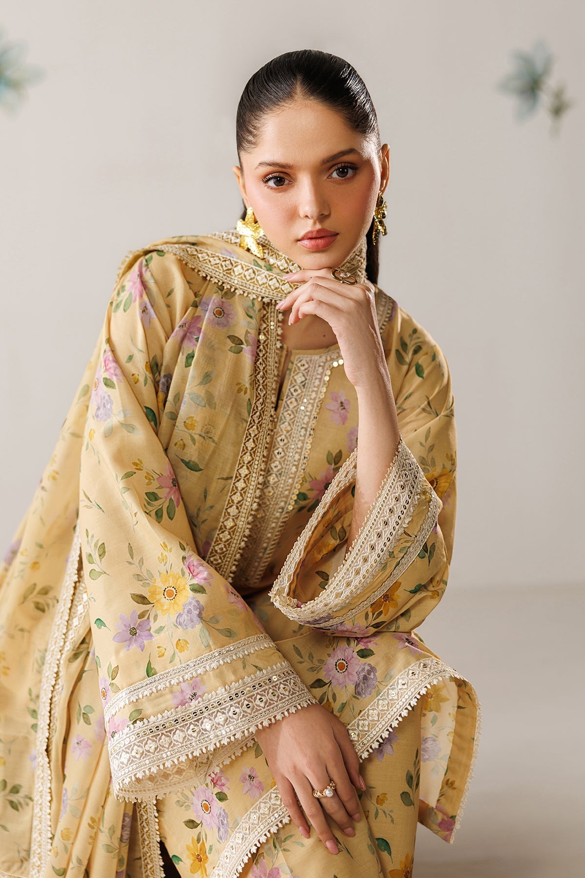 Organza Suit (3-Piece) by Baroque – SF-4416, Photo 6