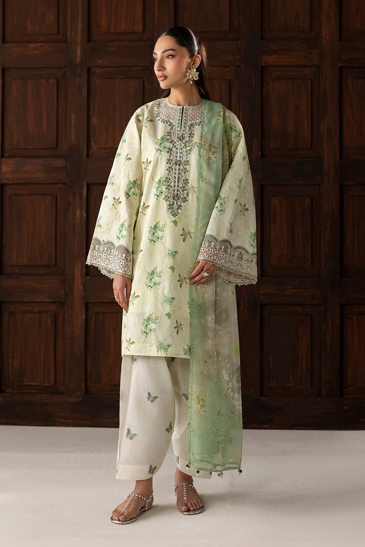 Organza Suit (3-Piece) by Baroque – SF-4420