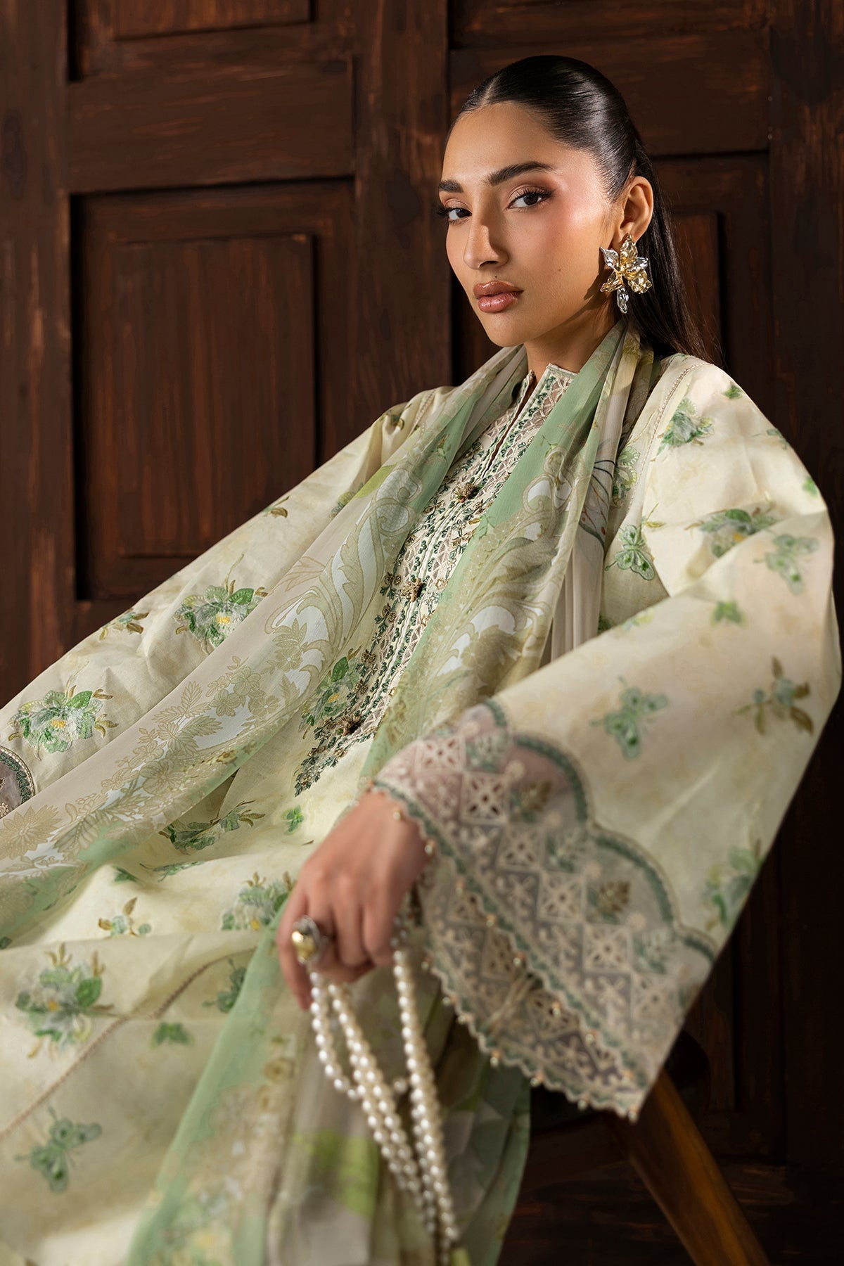 Organza Suit (3-Piece) by Baroque – SF-4420, Photo 6