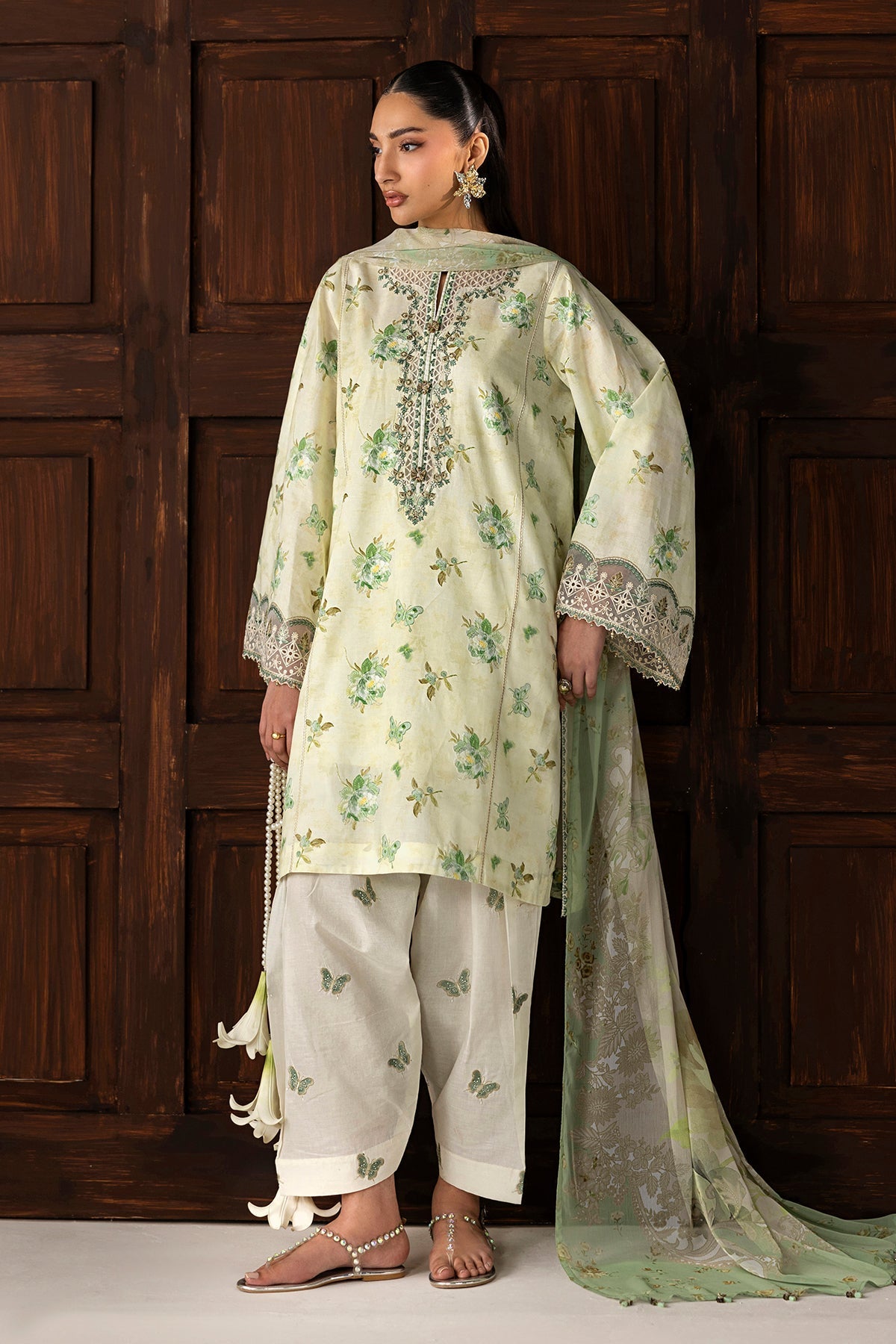 Organza Suit (3-Piece) by Baroque – SF-4420, Photo 10