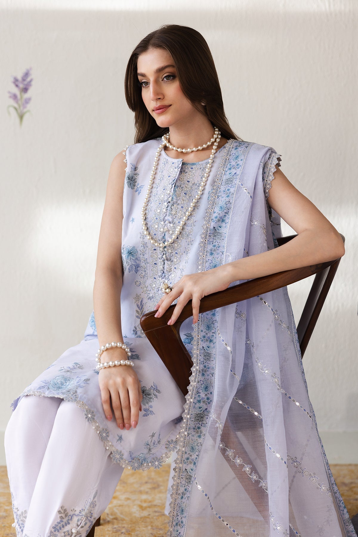 Organza Suit (3-Piece) by Baroque – SF-4424, Photo 3