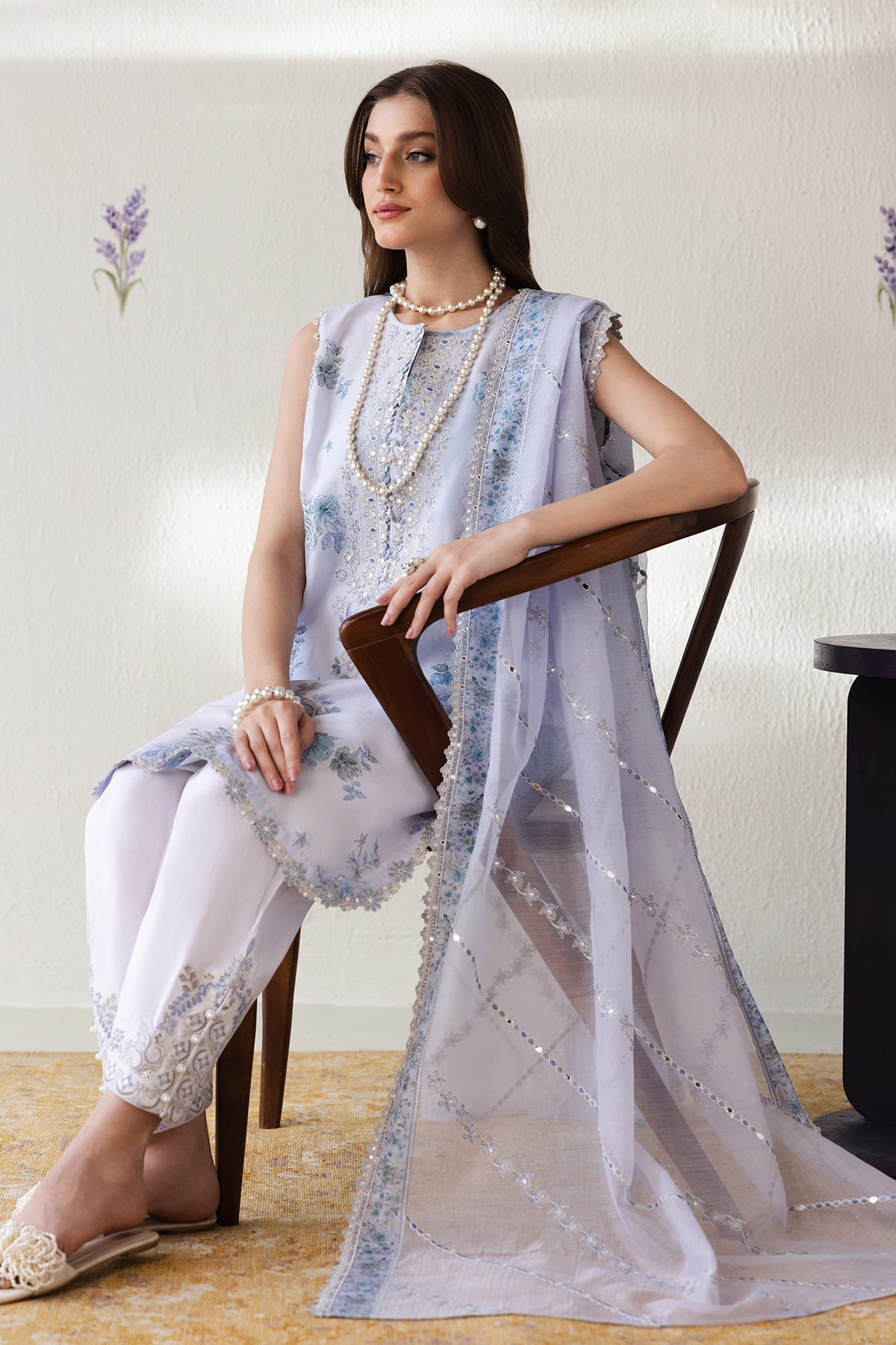 Organza Suit (3-Piece) by Baroque – SF-4424, Photo 5