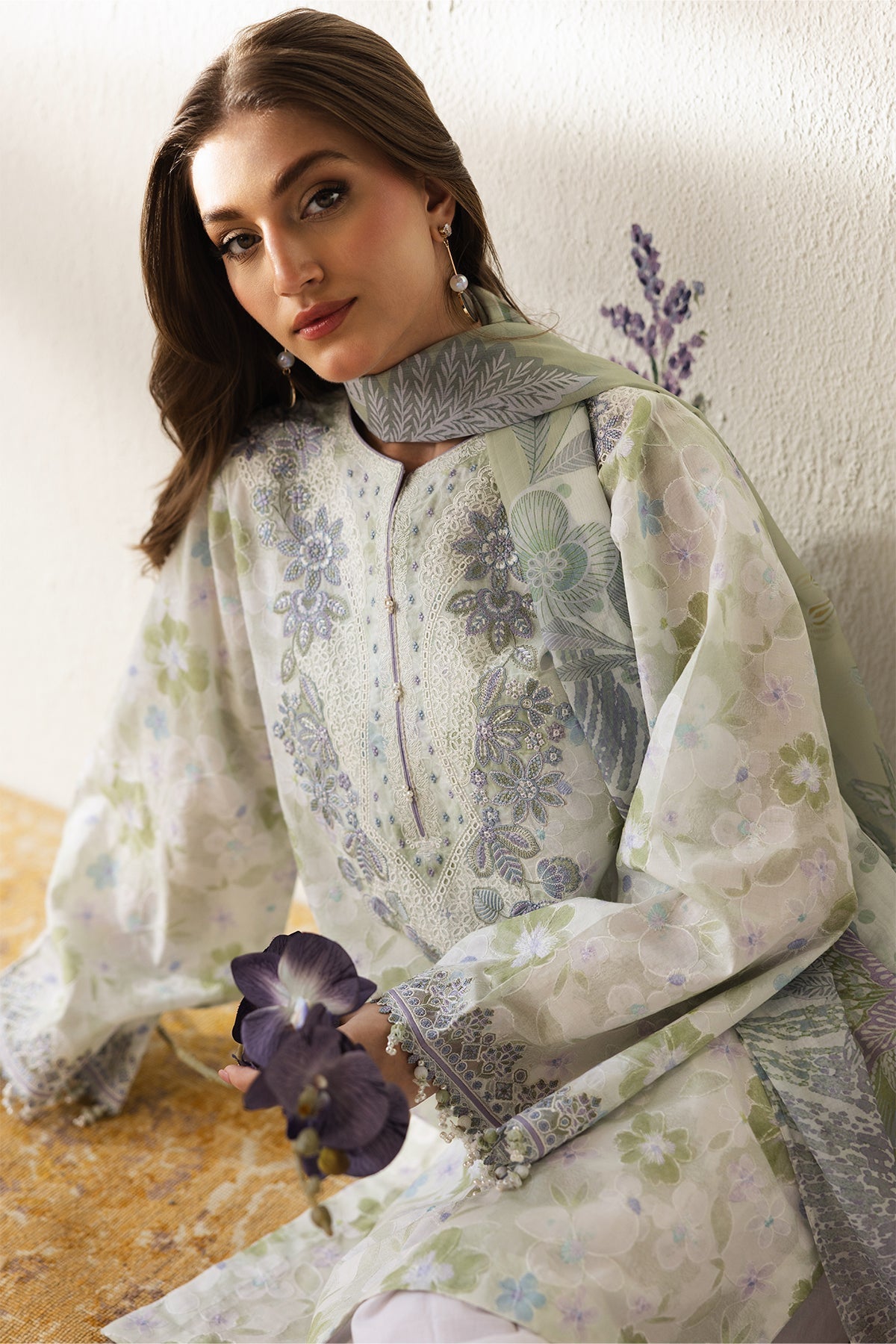 Organza Suit (3-Piece) by Baroque – SF-4425, Photo 4
