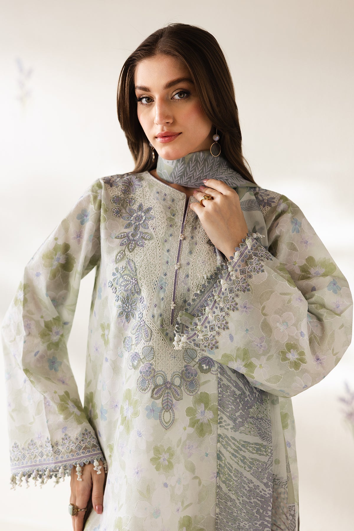 Organza Suit (3-Piece) by Baroque – SF-4425, Photo 5