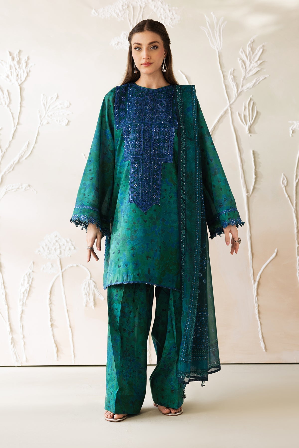 Organza Suit (3-Piece) by Baroque – SF-4426