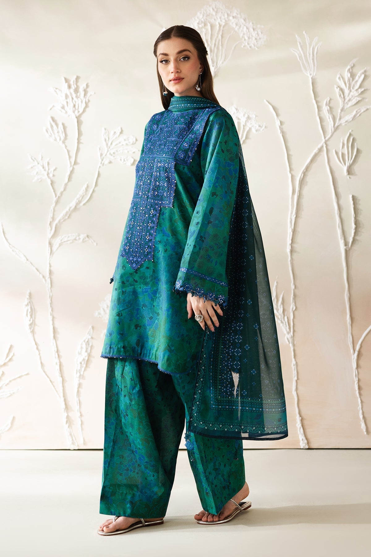 Organza Suit (3-Piece) by Baroque – SF-4426, Photo 6