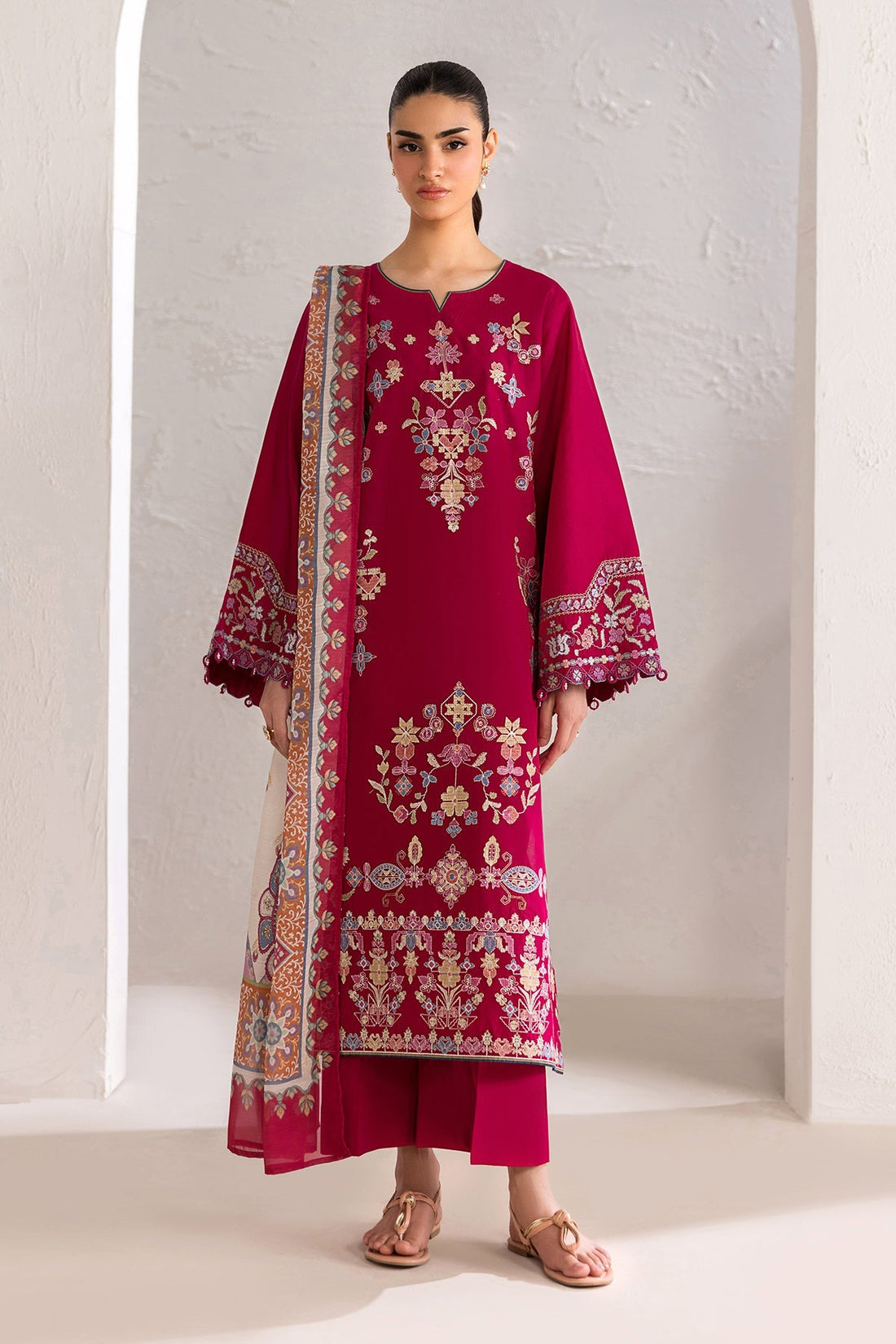 Baroque | Embroidered Lawn | SF-4449 - House Of Hania