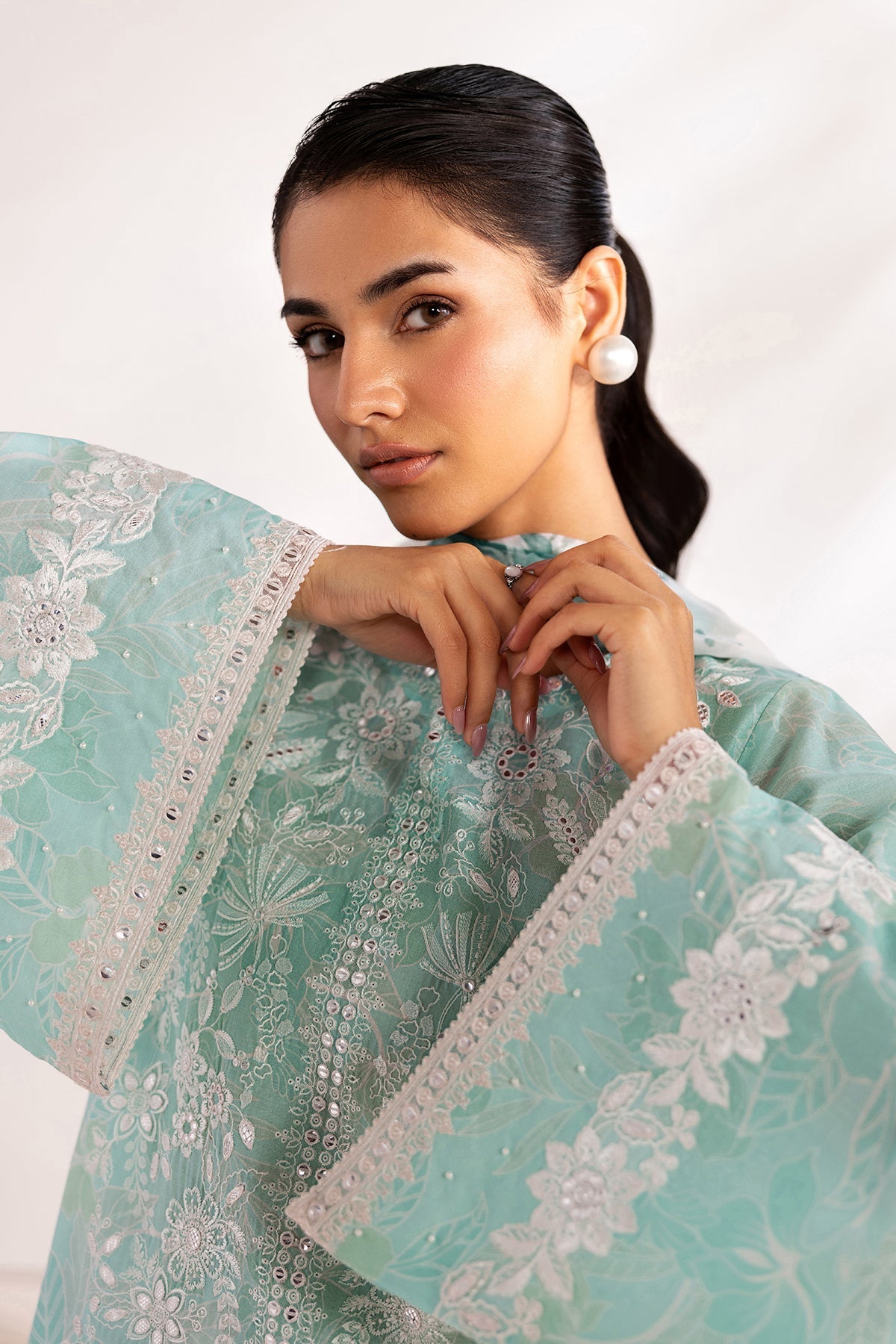 Organza Suit (3-Piece) by Baroque – SF-4451, Photo 3