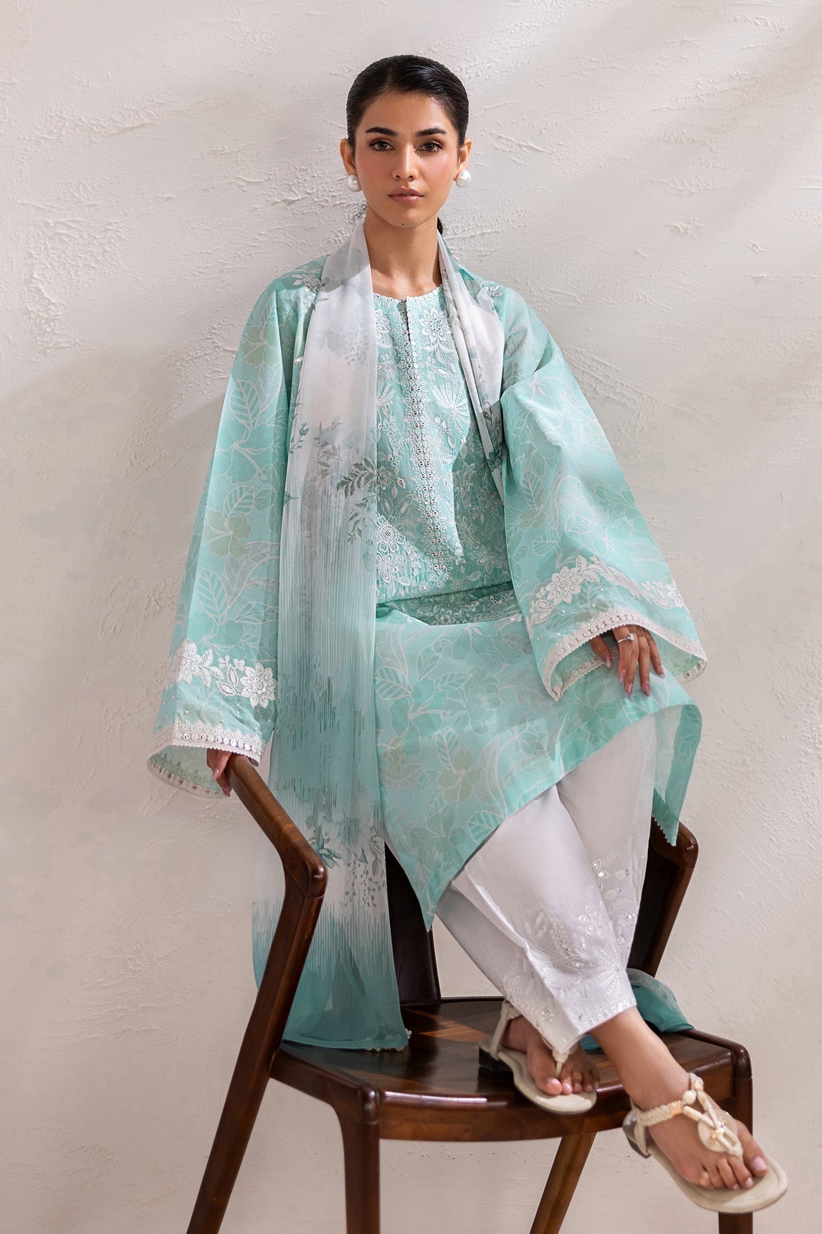 Organza Suit (3-Piece) by Baroque – SF-4451, Photo 4