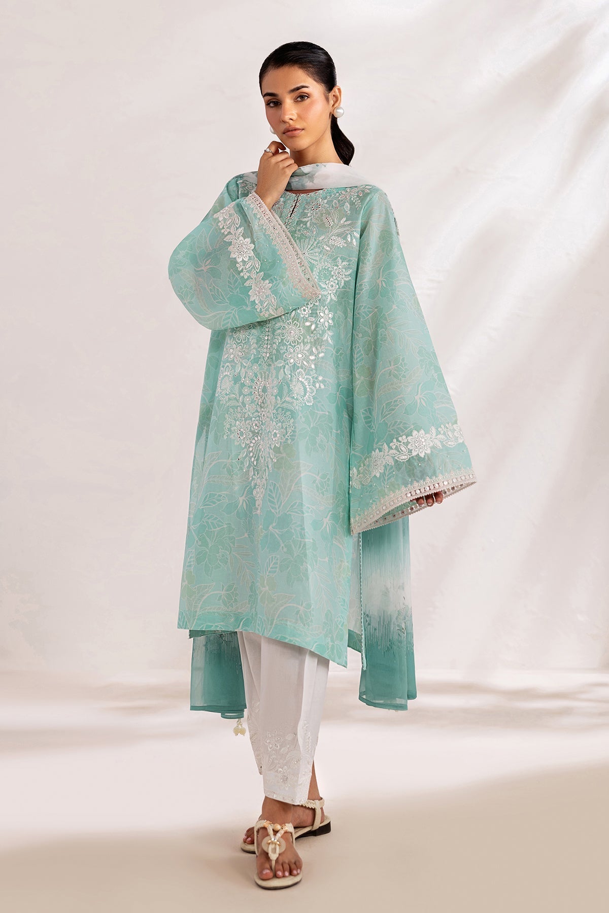 Organza Suit (3-Piece) by Baroque – SF-4451, Photo 5