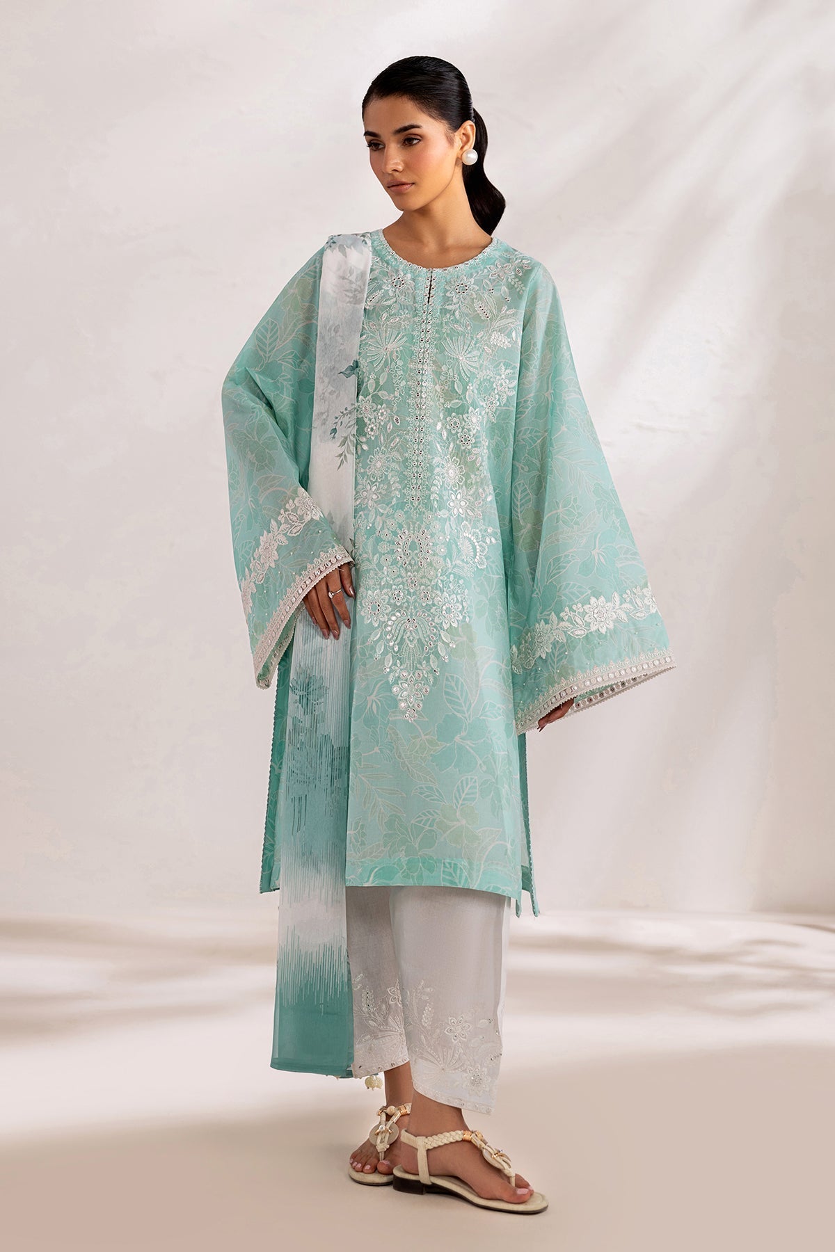 Organza Suit (3-Piece) by Baroque – SF-4451, Photo 6