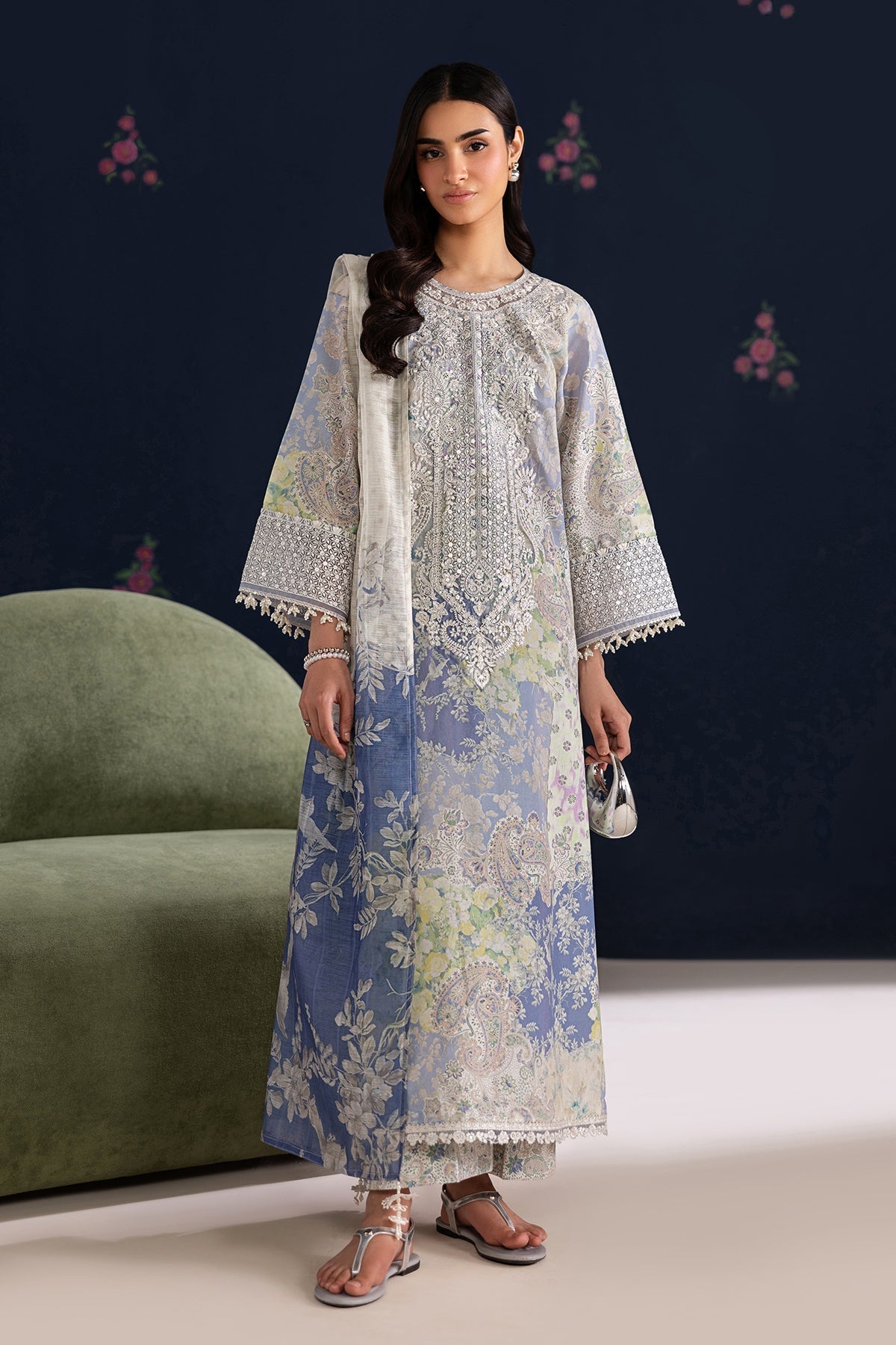 Organza Suit (3-Piece) by Baroque – SF-4459