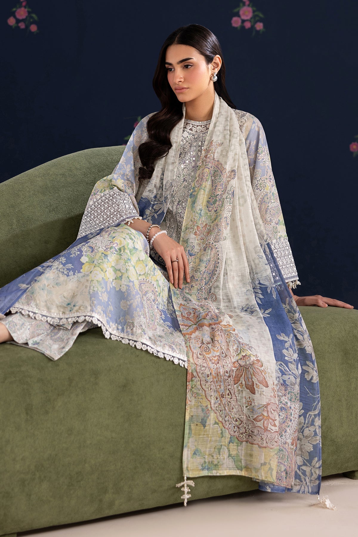 Organza Suit (3-Piece) by Baroque – SF-4459, Photo 6