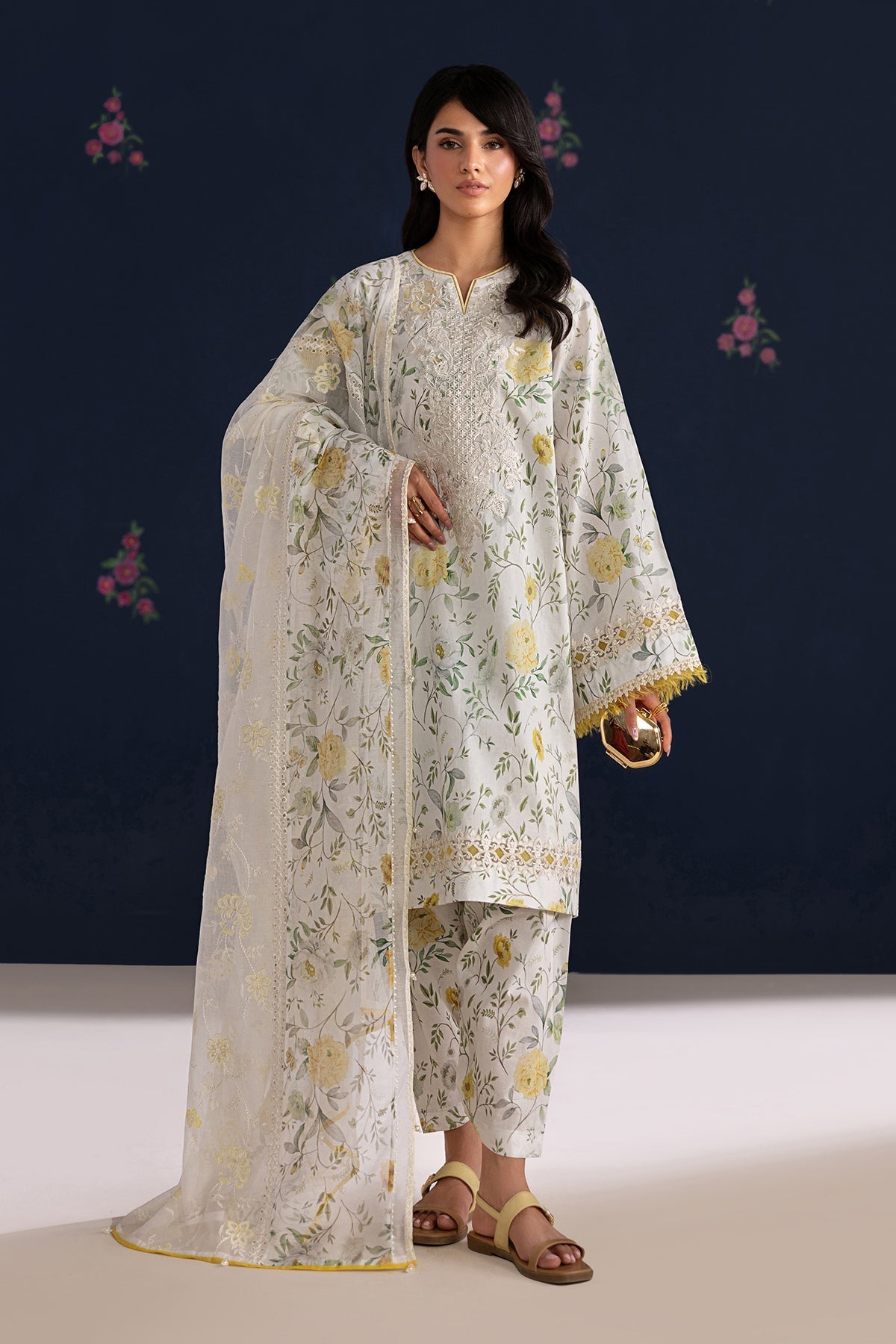 Organza Suit (3-Piece) by Baroque – SF-4460