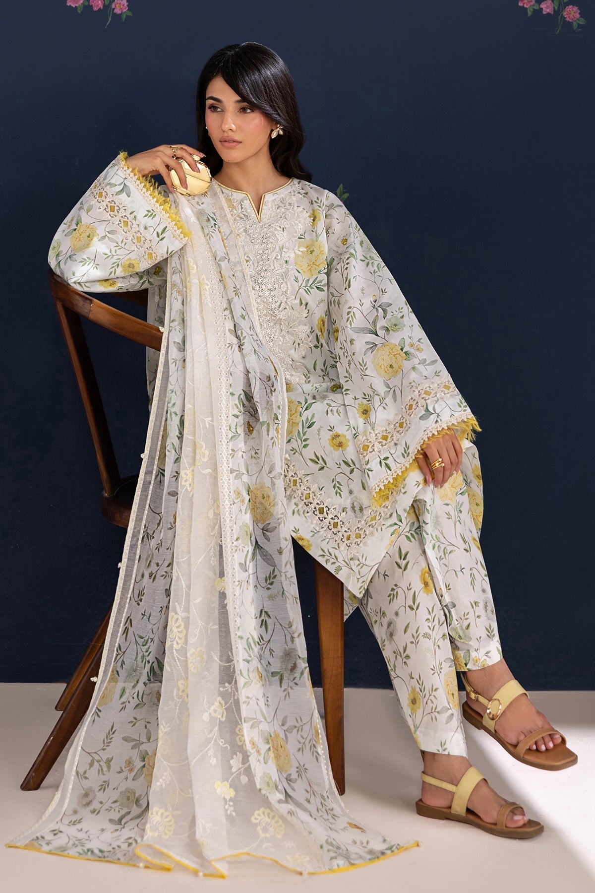 Organza Suit (3-Piece) by Baroque – SF-4460, Photo 6