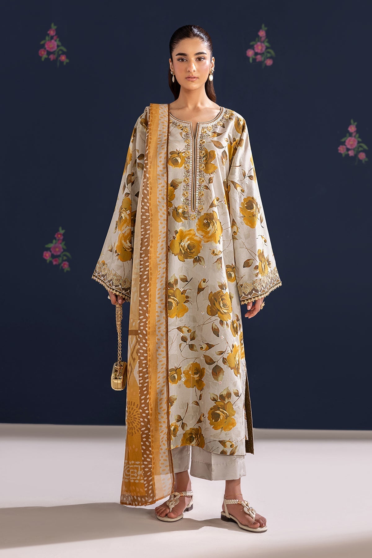 Organza Suit (3-Piece) by Baroque – SF-4462