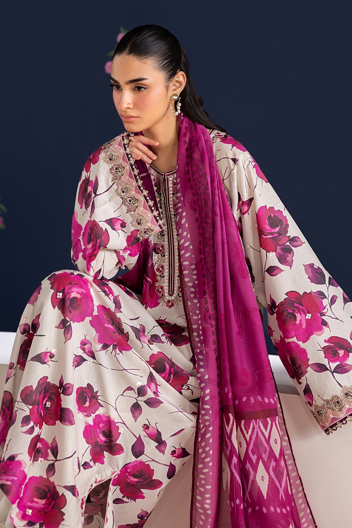 Organza Suit (3-Piece) by Baroque – SF-4463, Photo 5