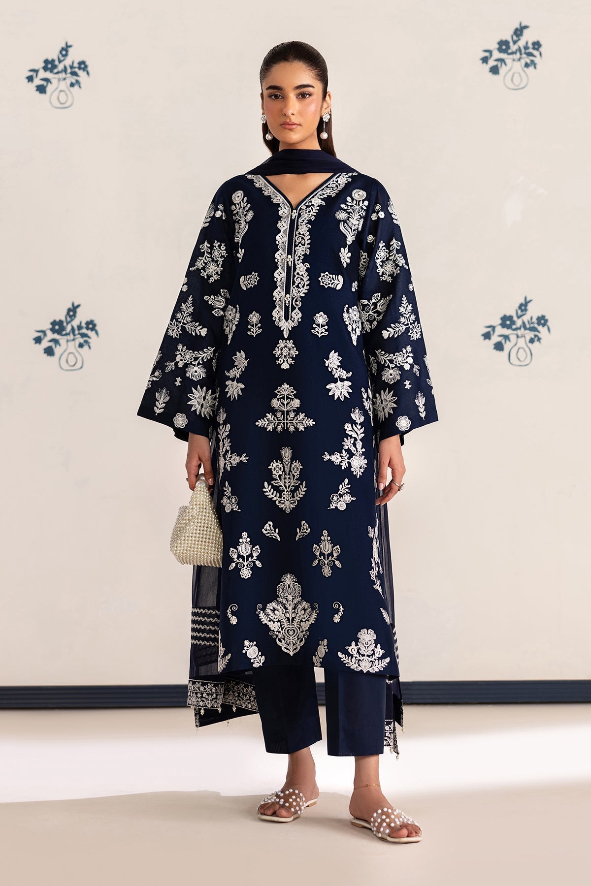 Jacquard Suit (3-Piece) by Baroque – SF-4464