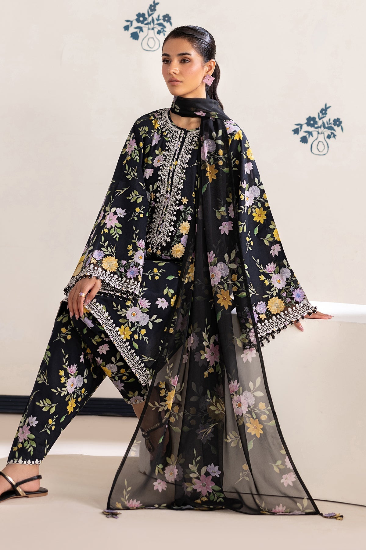 Organza Suit (2-Piece) by Baroque – SF-4465, Photo 5