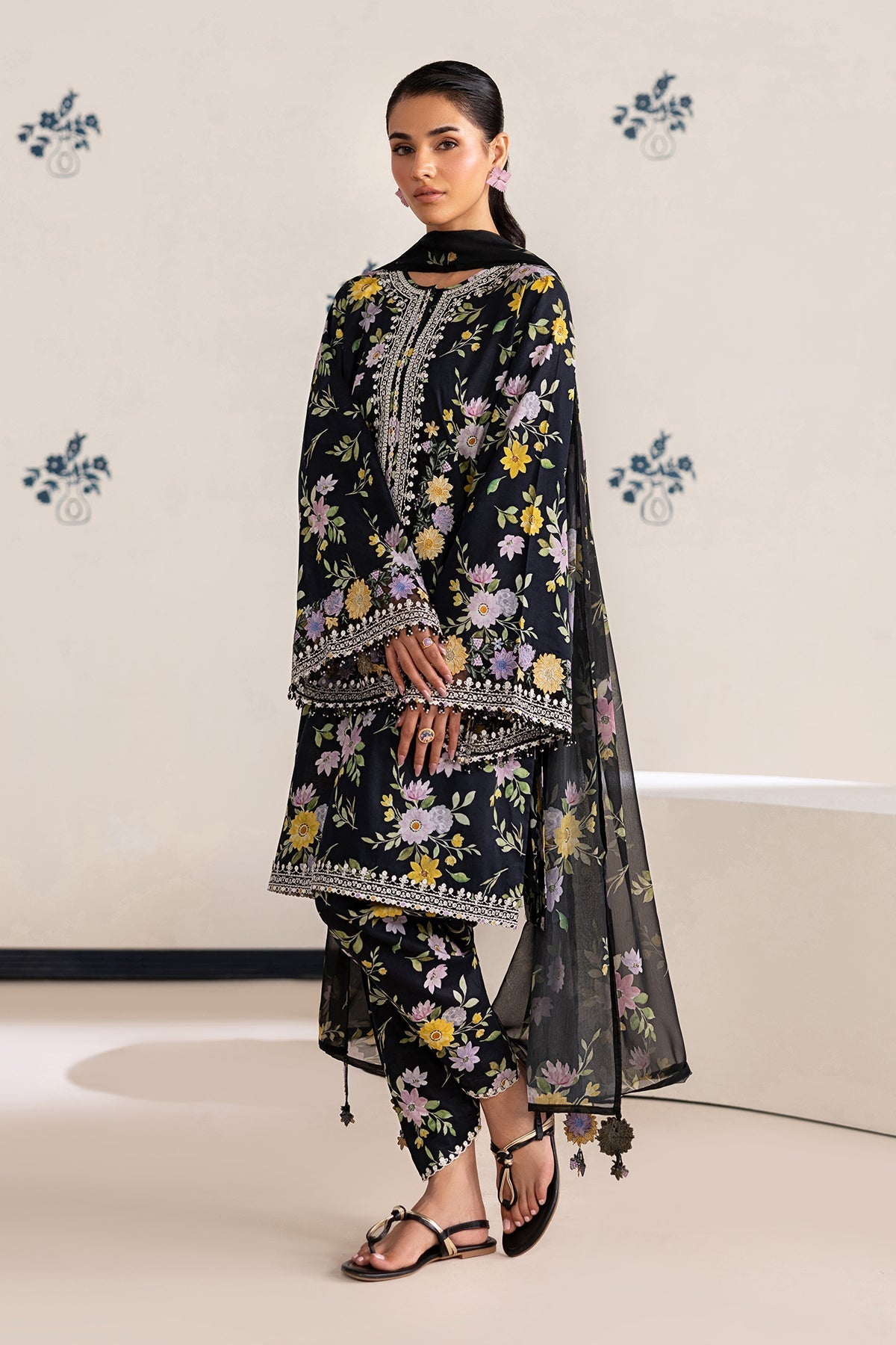 Organza Suit (2-Piece) by Baroque – SF-4465, Photo 6