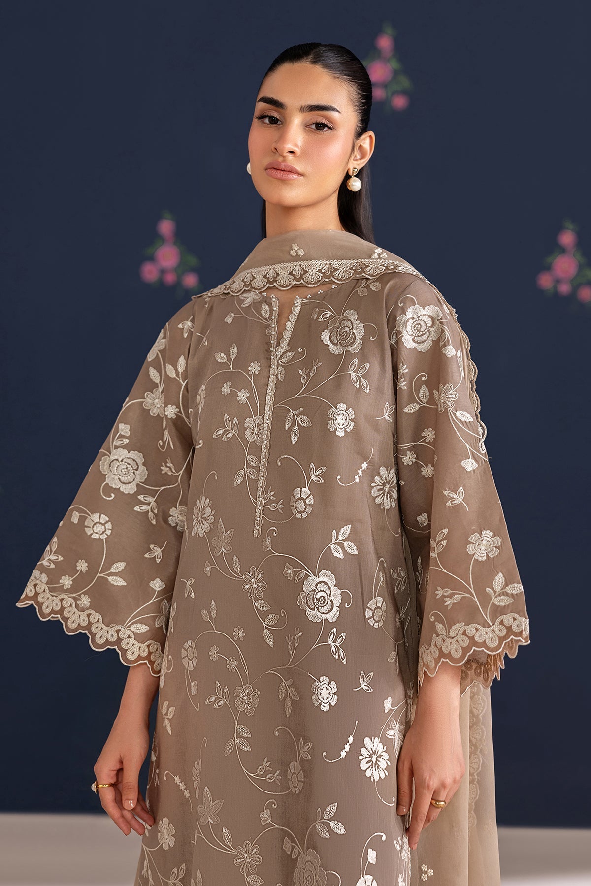 Organza Suit (3-Piece) by Baroque – SF-4467, Photo 5