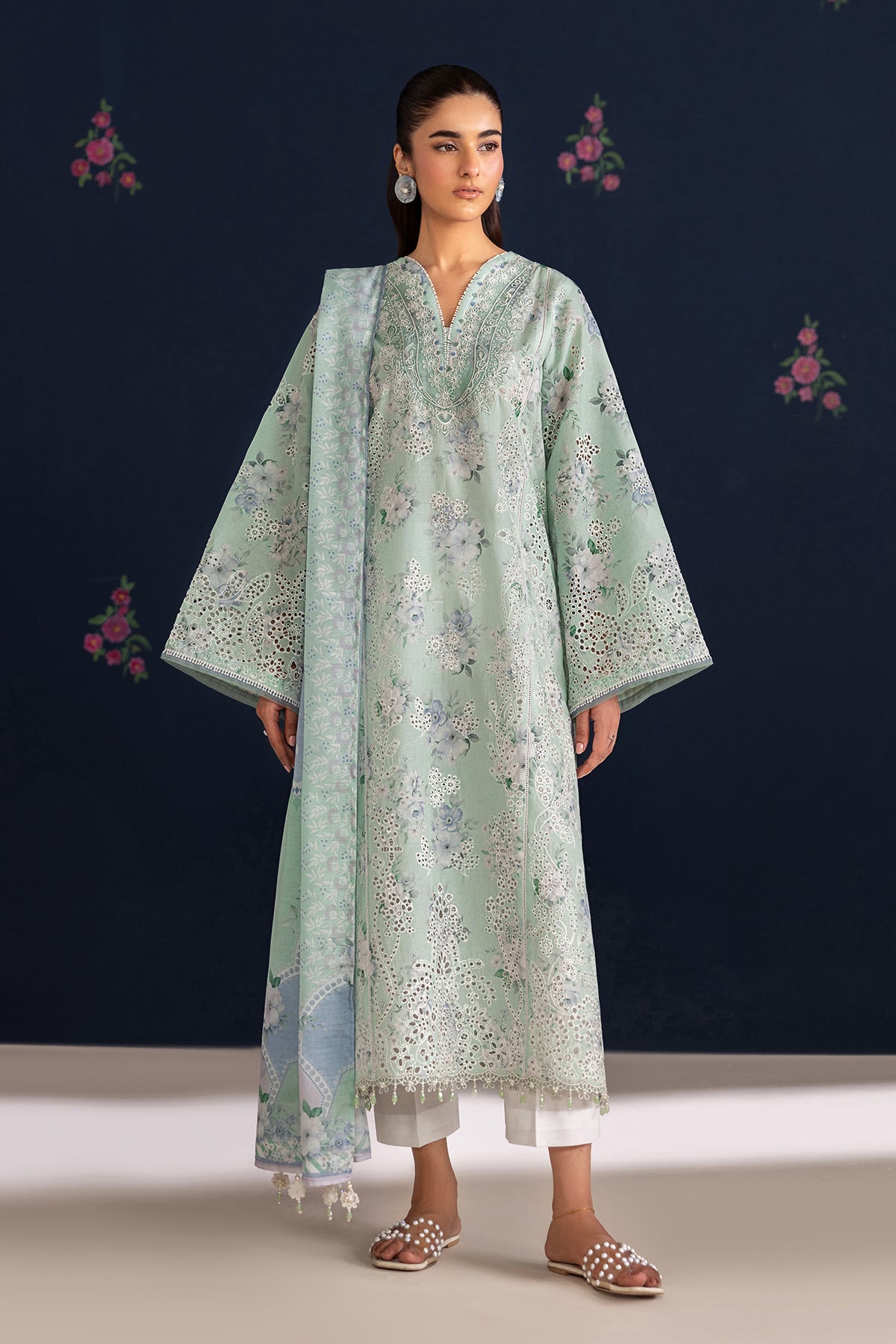 Organza Suit (3-Piece) by Baroque – SF-4469, Photo 6
