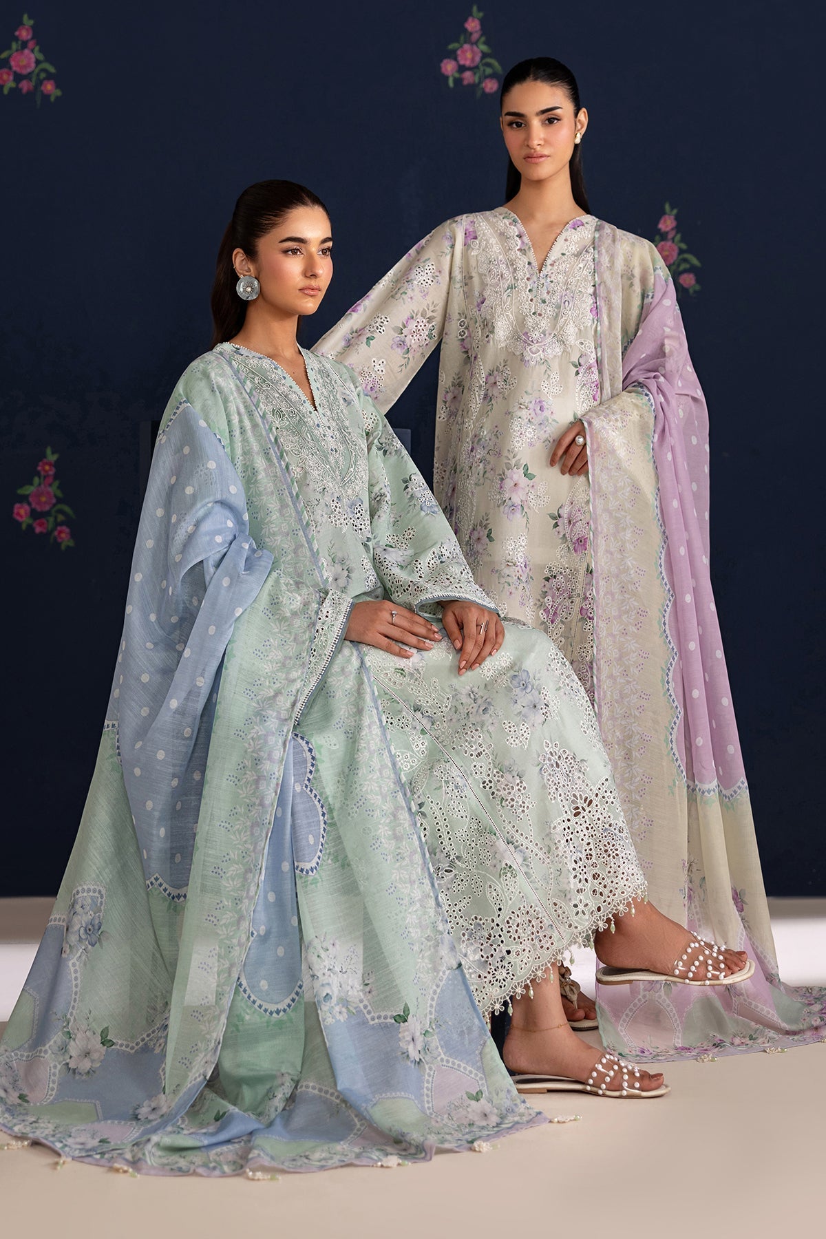 Organza Suit (3-Piece) by Baroque – SF-4469, Photo 7