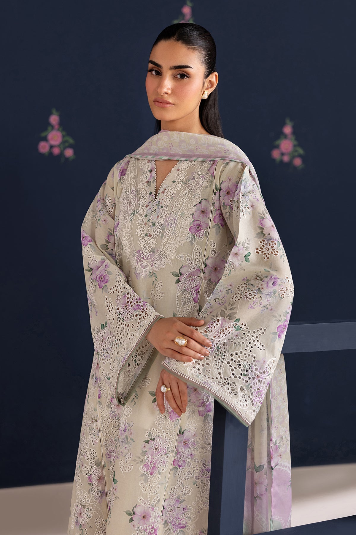 Organza Suit (3-Piece) by Baroque – SF-4470, Photo 5