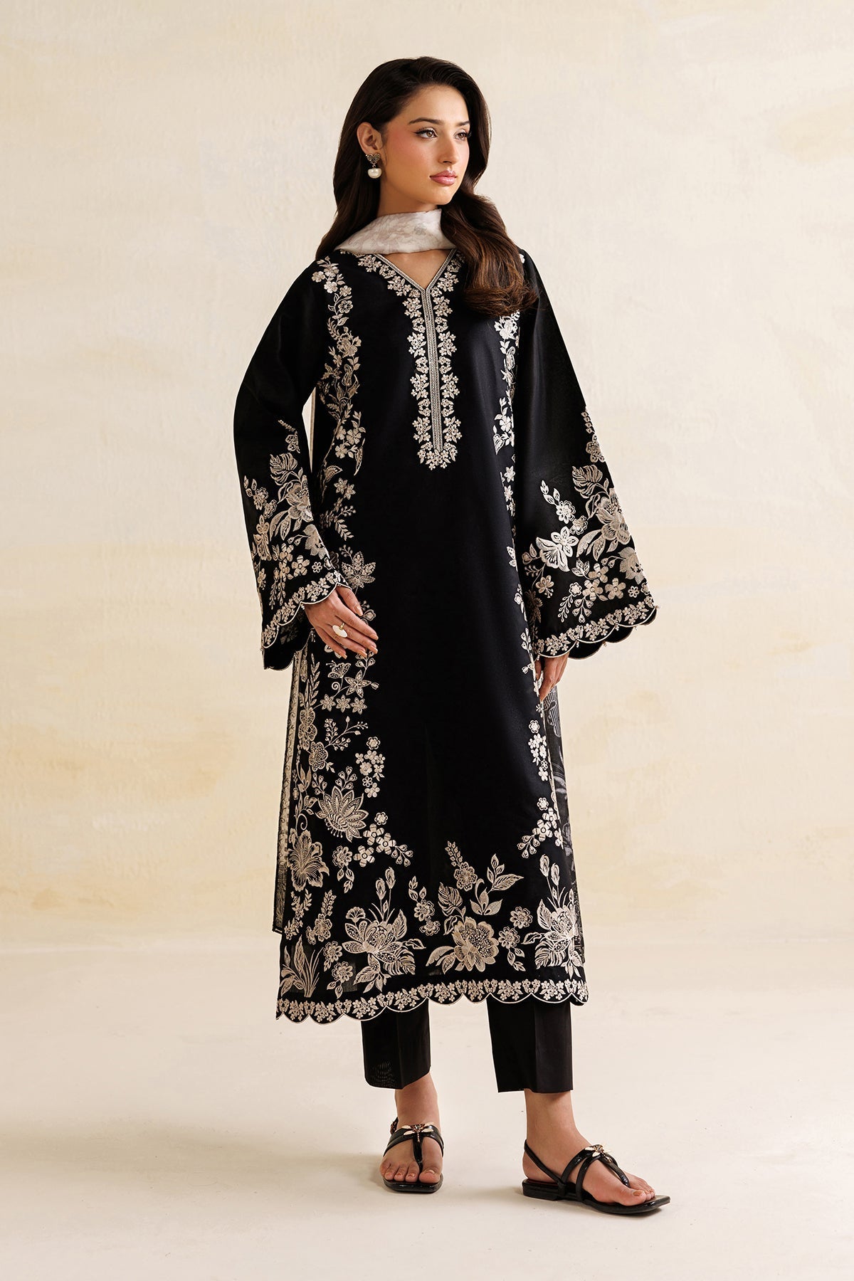 Organza Suit (3-Piece) by Baroque – SF-4471