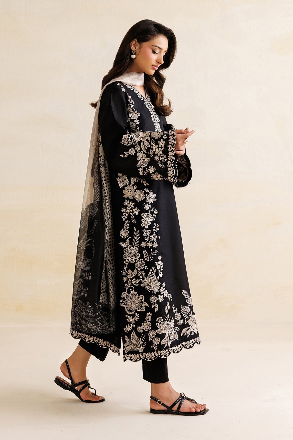 Organza Suit (3-Piece) by Baroque – SF-4471, Photo 8