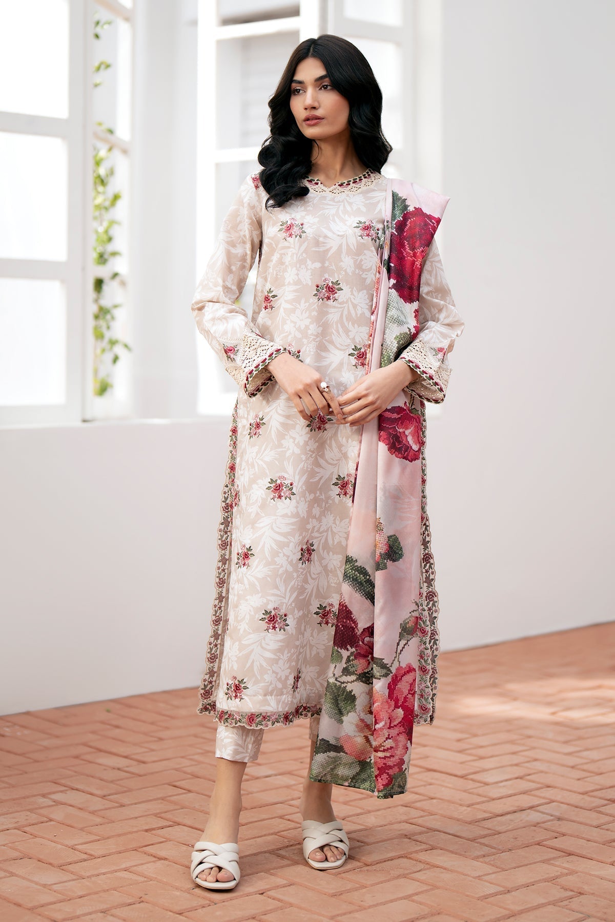 Organza Suit (3-Piece) by Baroque – SF-535