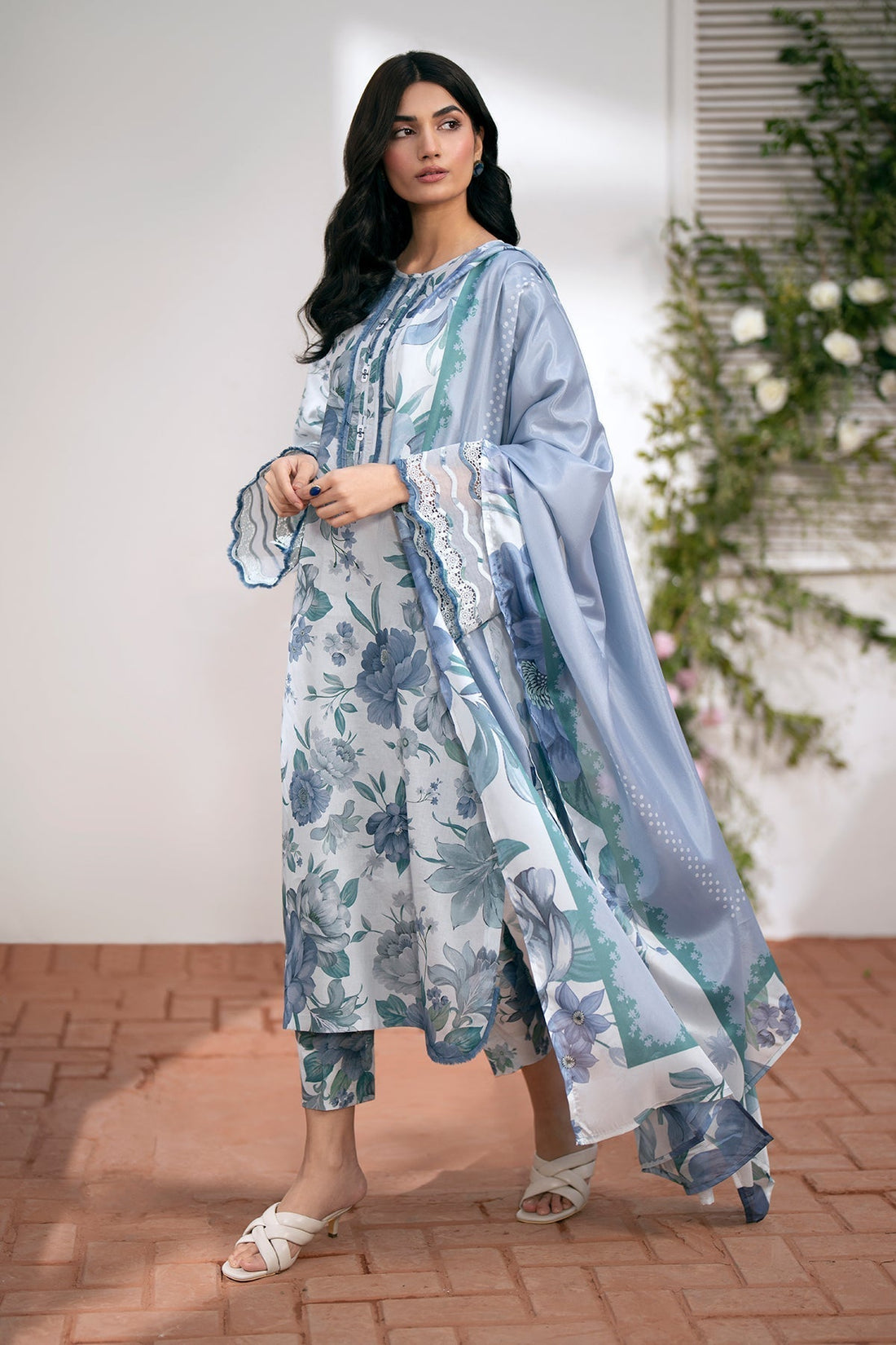 Baroque | Embroidered Lawn | SF-541 - House Of Hania