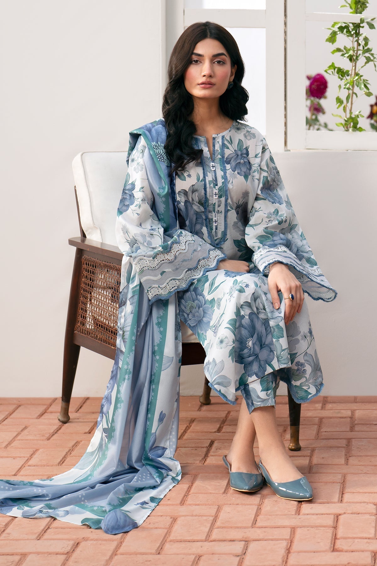 Organza Suit by Baroque – SF-541, Photo 2