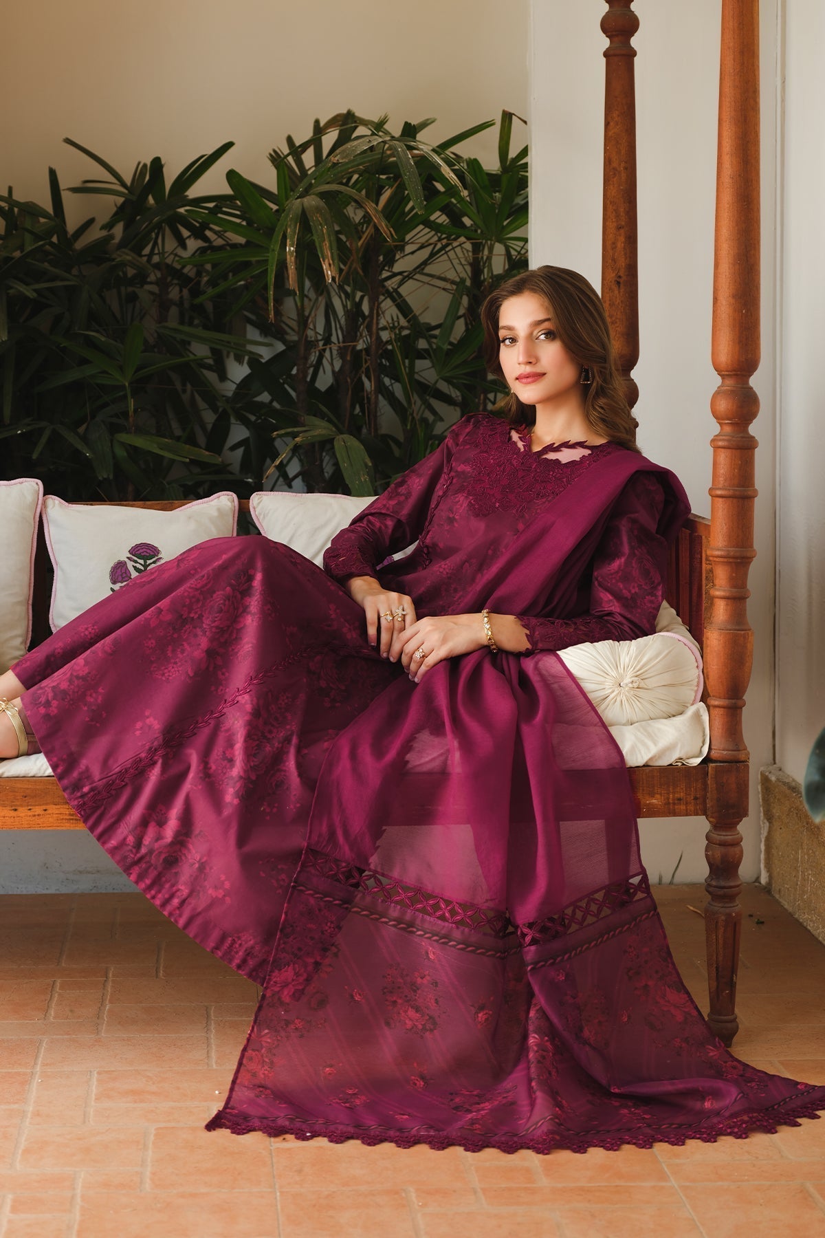 Organza Suit (3-Piece) by Baroque – SF-645, Photo 5