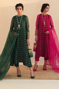 Baroque Exclusive Formal Embroidered Chiffon 3Pc UF-394 - House Of Hania