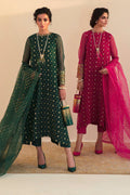 Baroque Exclusive Formal Embroidered Chiffon 3Pc UF-394 - House Of Hania