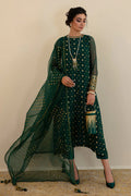 Baroque Exclusive Formal Embroidered Chiffon 3Pc UF-395 - House Of Hania