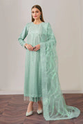 Baroque Exclusive Formal Embroidered Net 3Pc UF-517 - House Of Hania