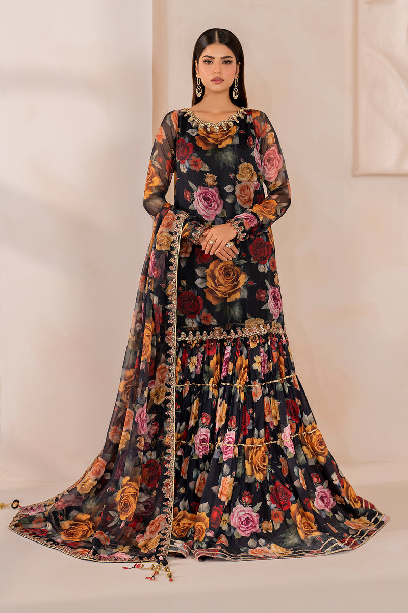 Baroque | Formal Collection | CHIFFON UF-707 - House Of Hania
