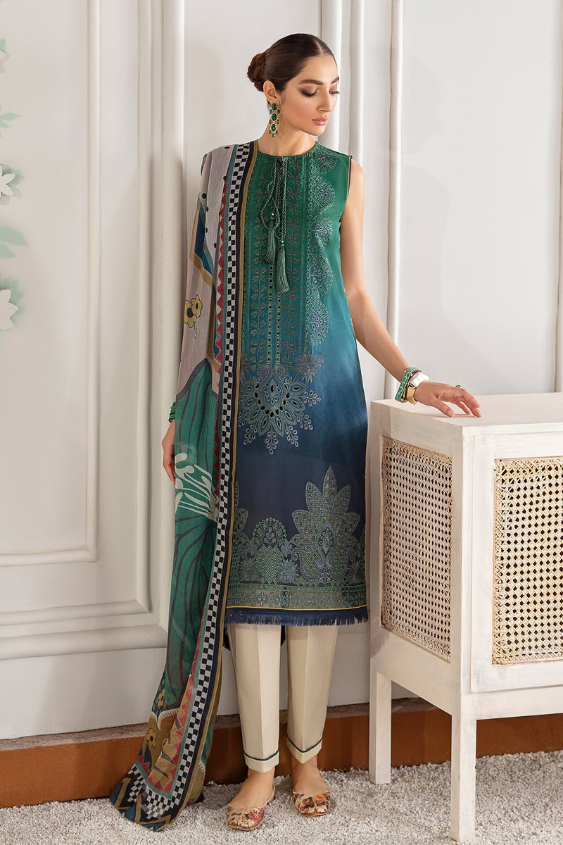 Baroque | Lawn Collection 24 | FL21-D1 - House Of Hania