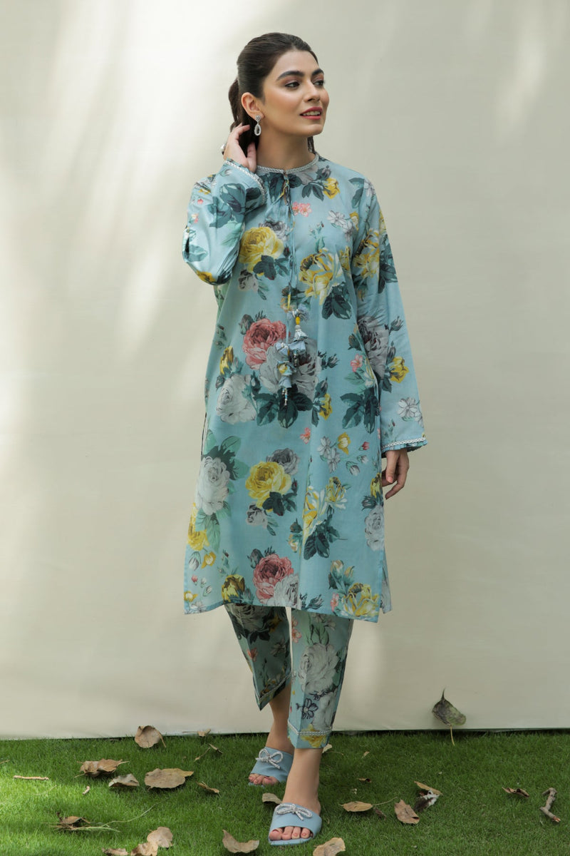 Baroque | Lawn Collection 24 | UF-211 - House Of Hania
