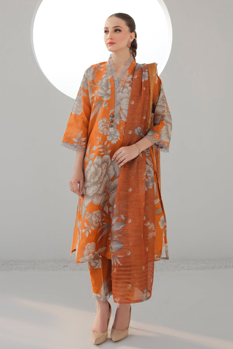Baroque | Lawn Collection 24 | UF-312 - House Of Hania