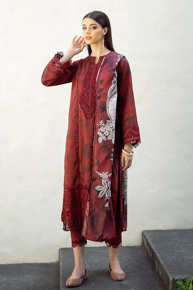 Baroque | Lawn Collection 24 | UF-545 - House Of Hania
